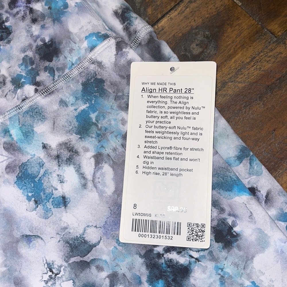 Lululemon Nwt Patterned Align Ur 28” Leggings - image 2